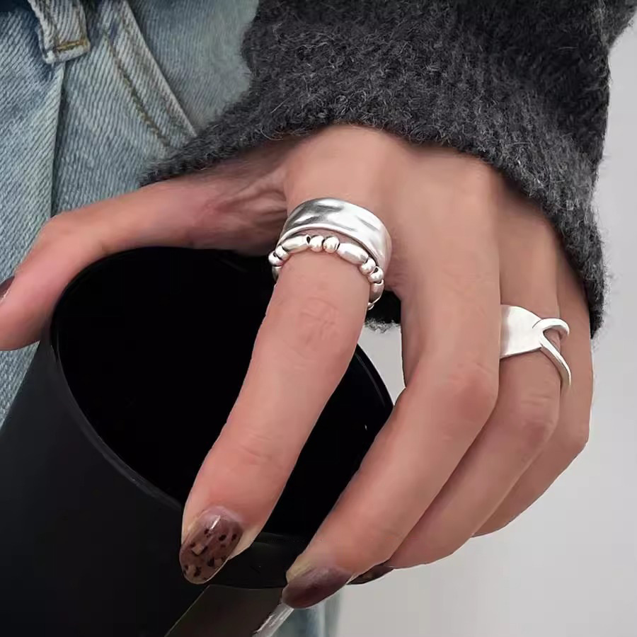 Body Jewelry Wholesale - 925 Sterling Silver Open Finger Ring