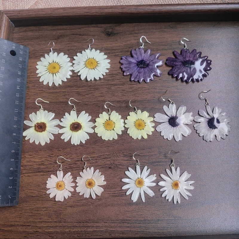 Body Jewelry Wholesale - Cute Plant Series Earrings Handmaking Epoxy