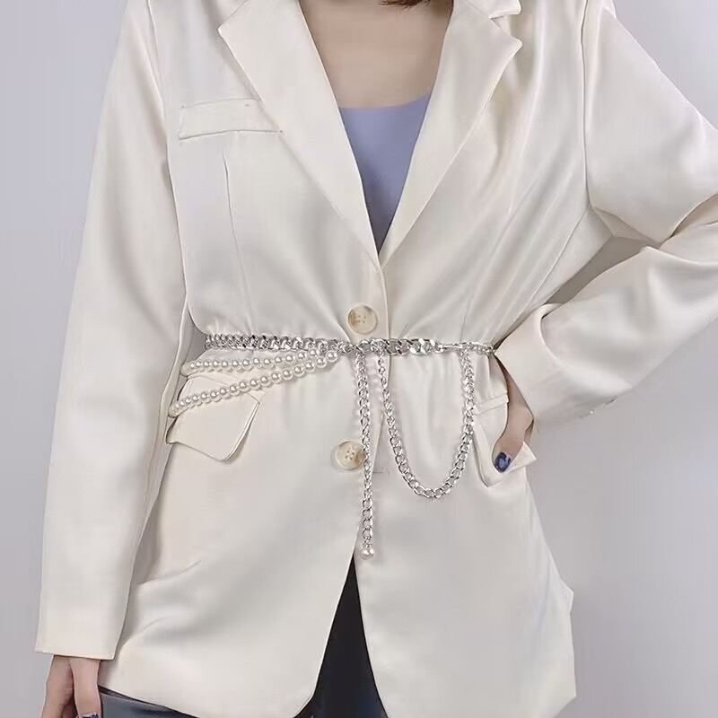 Body Jewelry Manufacturers - Jewelry New Imitation Pearl Waist Chain
