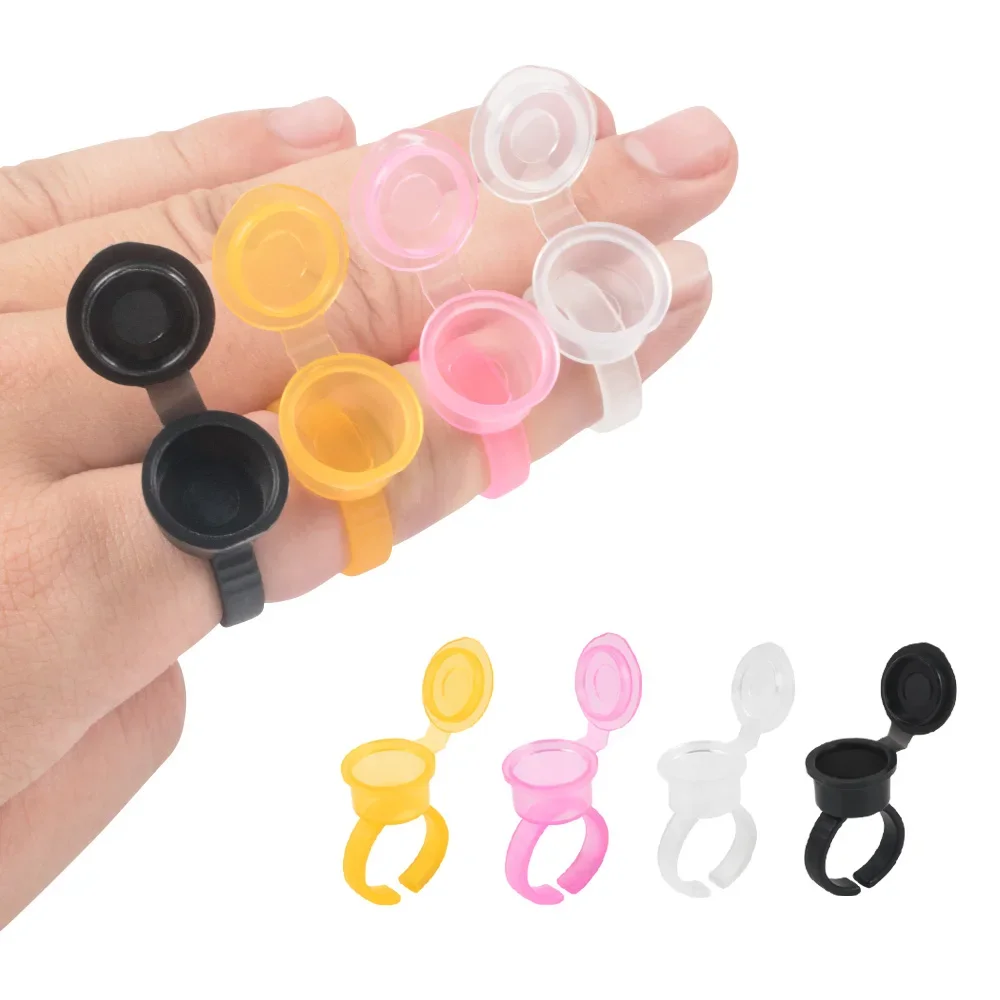 Body Jewelry Tattoo - 50PCS Tattoo Pigment Ink Ring Cups