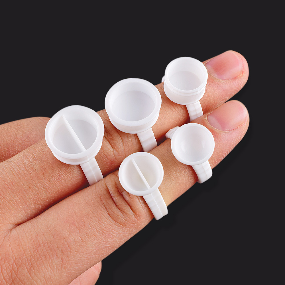 Body Jewelry Tattoo - Disposable 100pcs Plastic Pigment Ring for