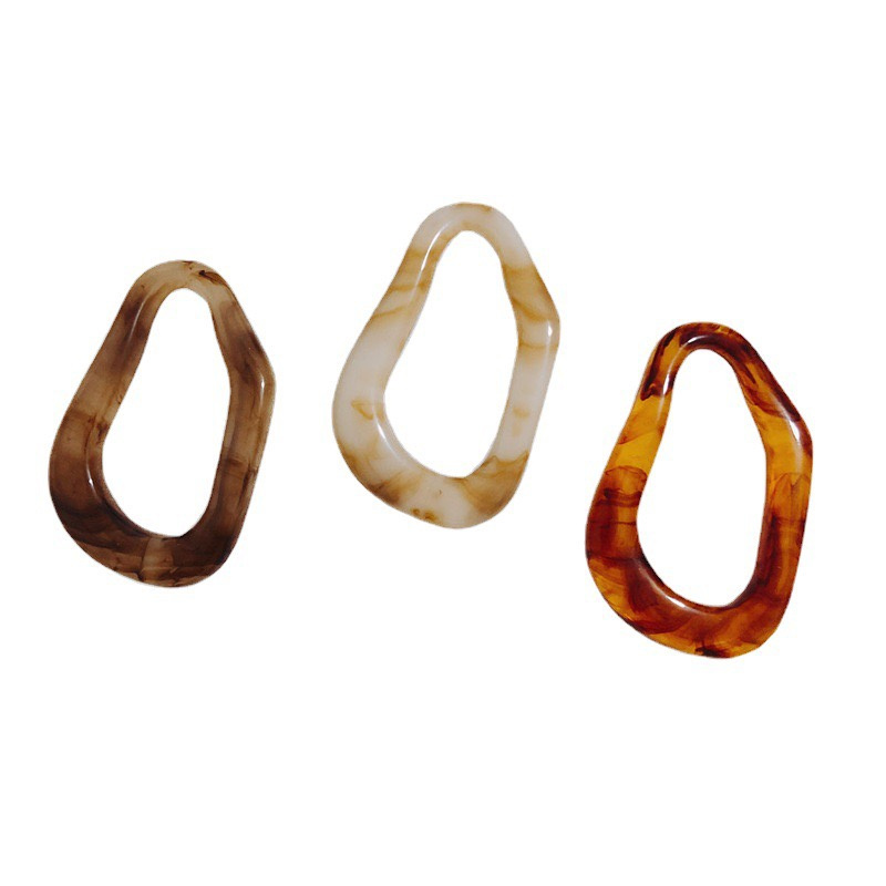 Body Jewelry Wholesale - Wholesale 50pcs/lot color print geometry irregular