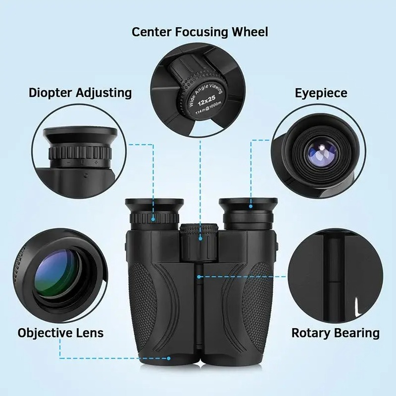 Body Jewelry Manufacturers - 10X25 binoculars waterproof portable all-optical high