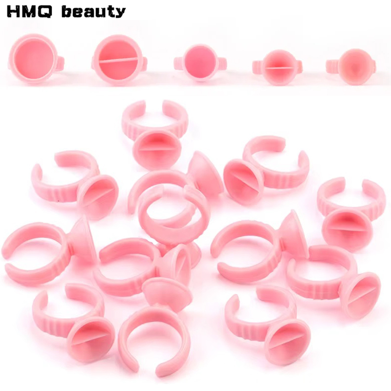 Body Jewelry Tattoo - 100pcs Disposable Glue Rings Plastic Permanent