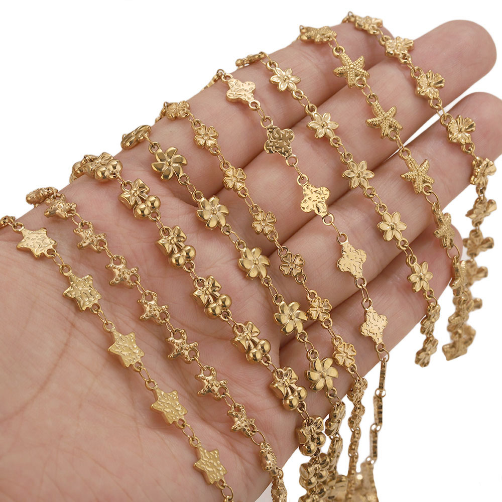 1Meter Stainless Steel Flower  - Body Jewelry Wholesale recension och pris