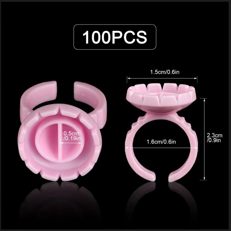 100 Pcs Disposable Eyelash Glu - Body Jewelry Tattoo recension och pris