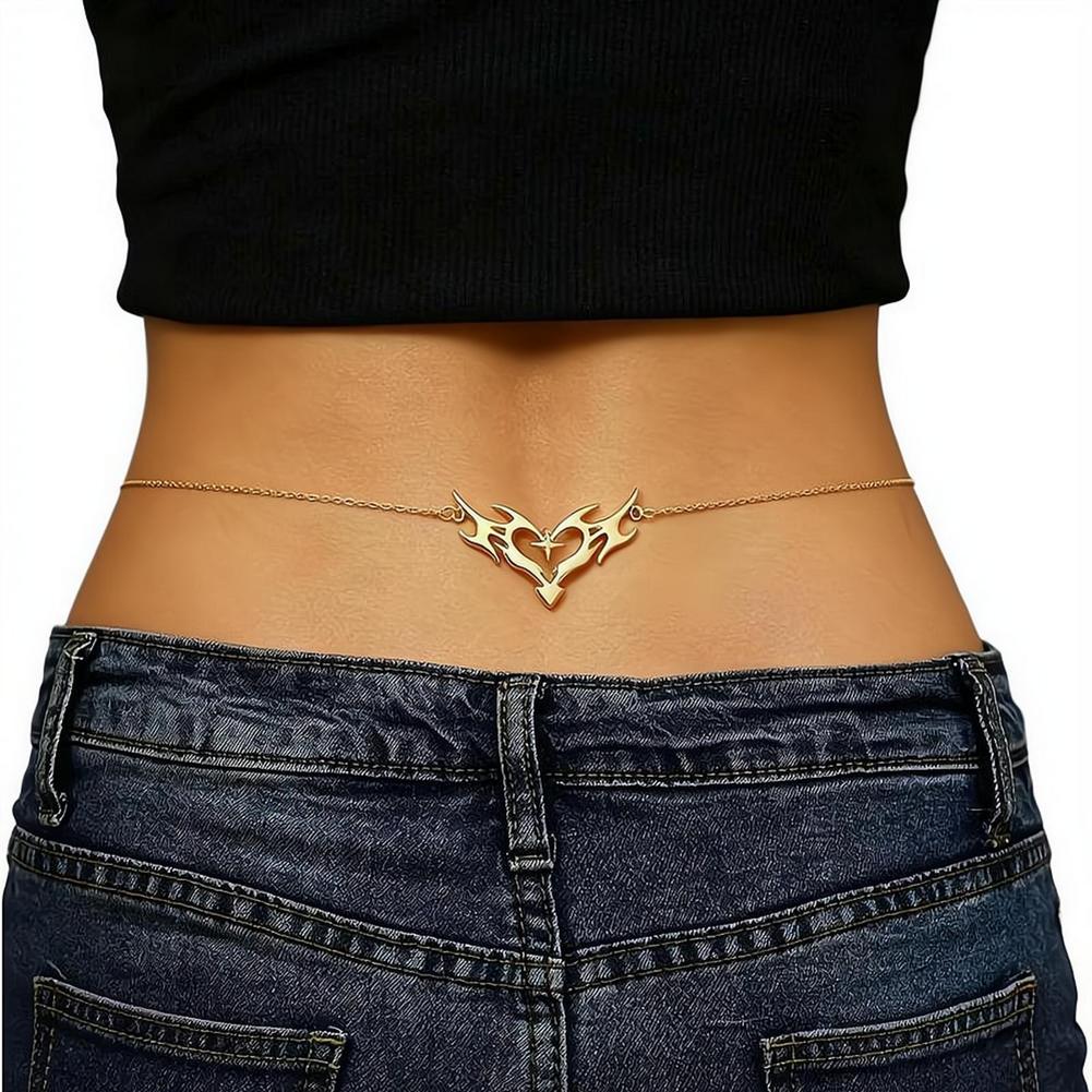 Gothic Heart Sexy Women's Wais - Body Jewelry Goth recension och pris