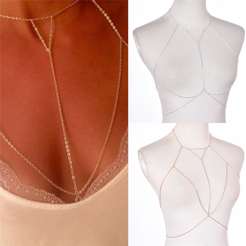 Gold Silver Fashion Link Chain - Body Jewelry In Bulk recension och pris