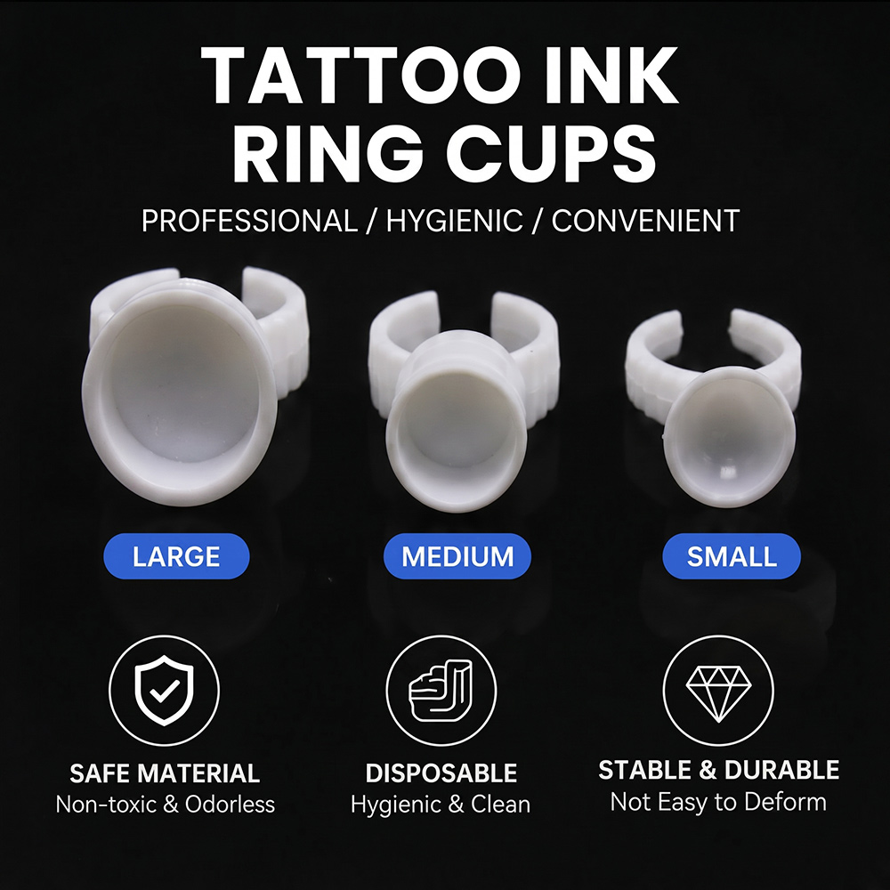 Tattoo Ink Ring Cups Disposabl - Body Jewelry Tattoo recension och pris