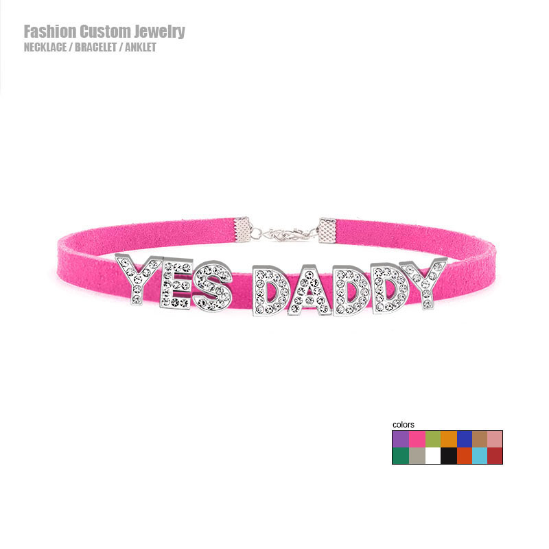 Sexy Rhinestone Letters YES DA - Body Jewelry Goth recension och pris