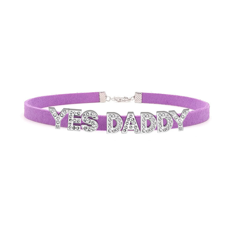 Sexy Rhinestone Letters YES DA - Body Jewelry Goth recension och pris