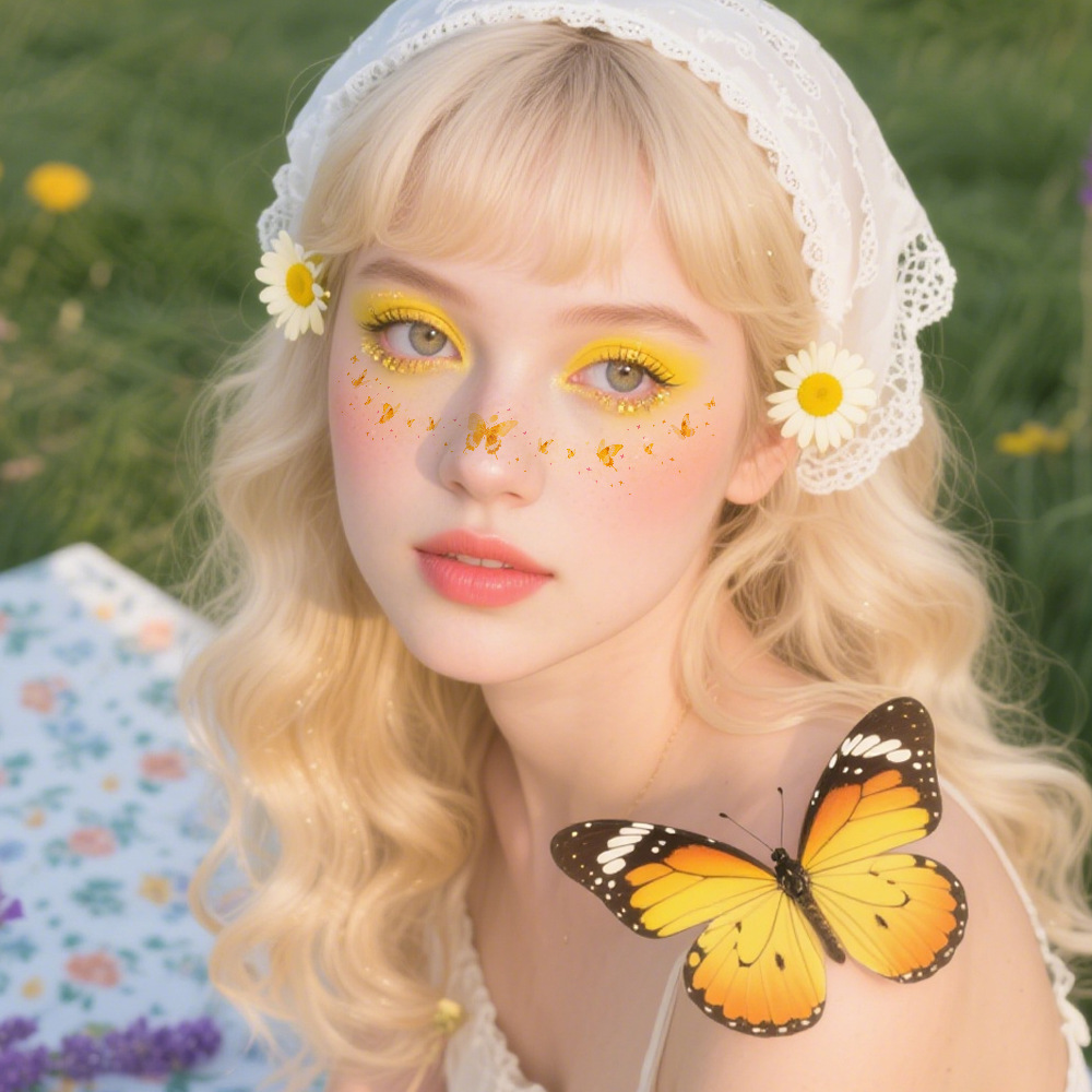 6PCS Cute Butterfly Tattoo Sti - Body Jewelry Tattoo recension och pris