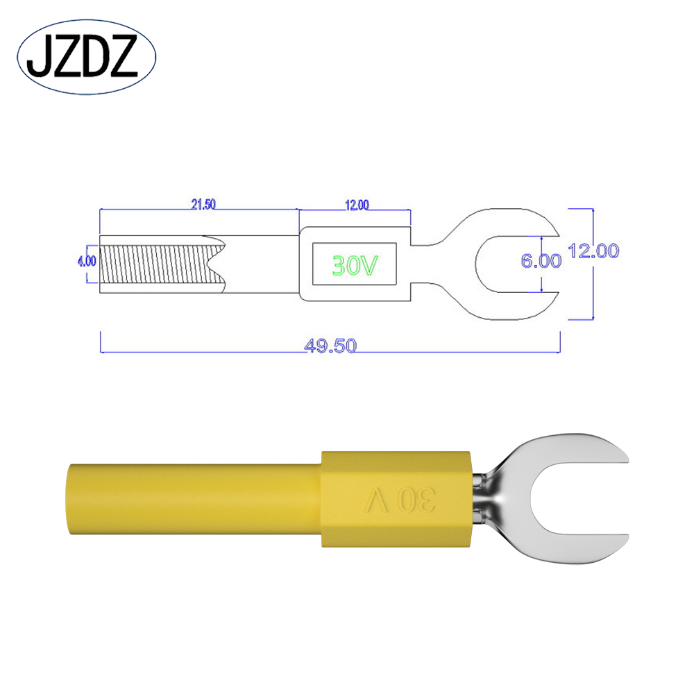 JZDZ 10PCS 6MM Insulated Fork  - Body Jewelry 4 U recension och pris