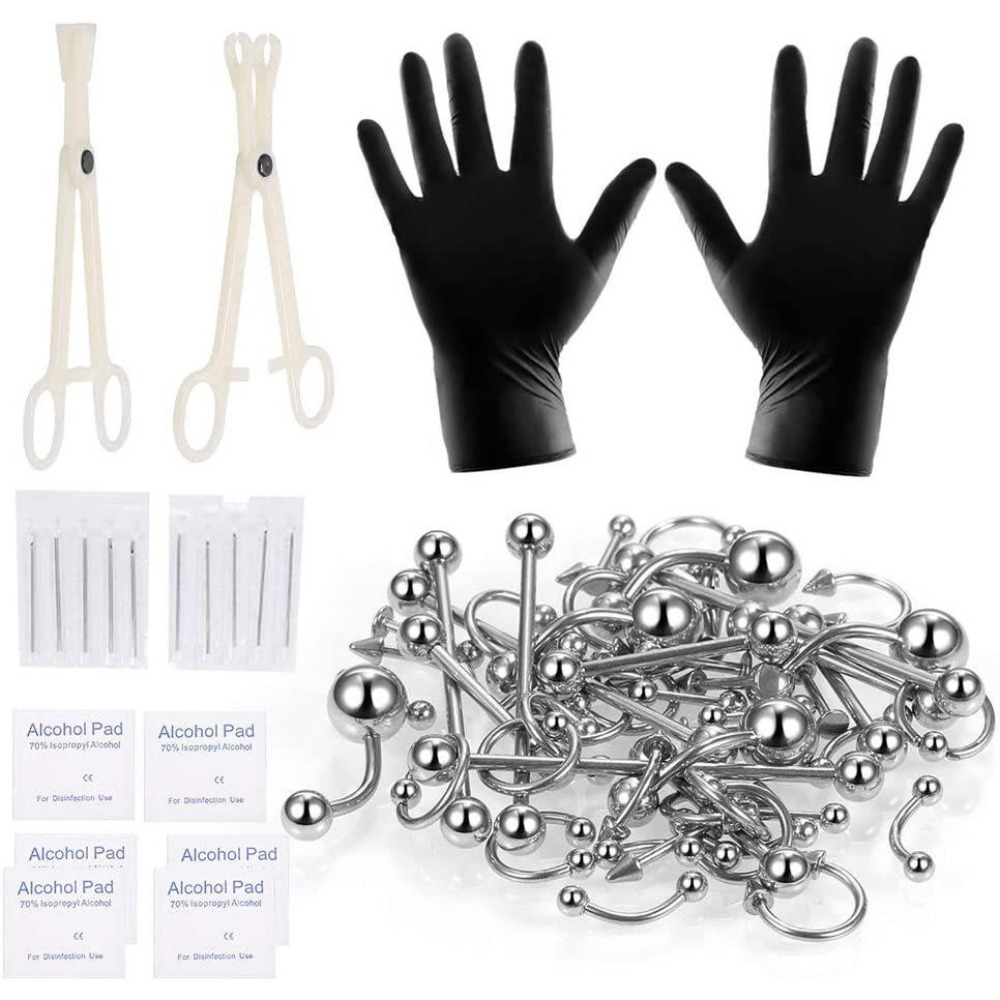 150/140/85/70/42Pcs Body Pierc - Body Jewelry Tattoo recension och pris