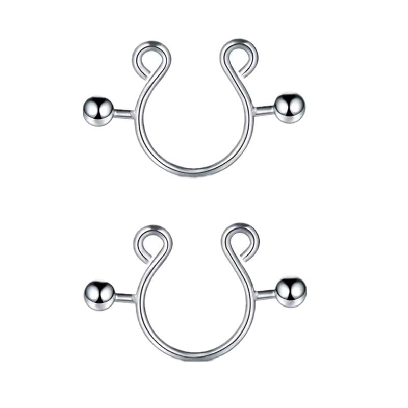 【SA】2Pcs Stainless Steel Nippl - Body Jewelry Wholesale recension och pris
