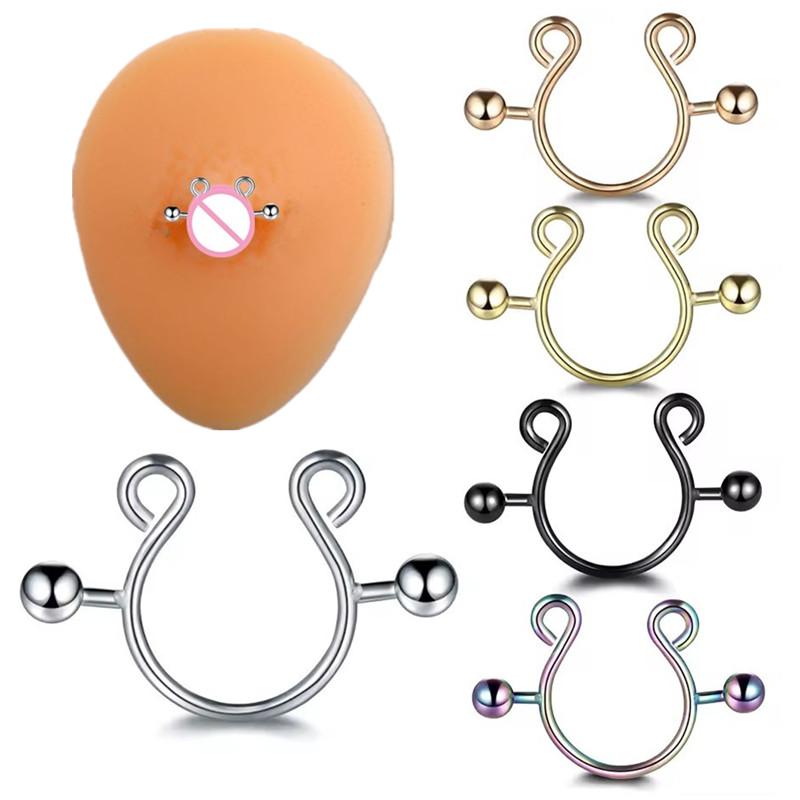 【SA】2Pcs Stainless Steel Nippl - Body Jewelry Wholesale recension och pris