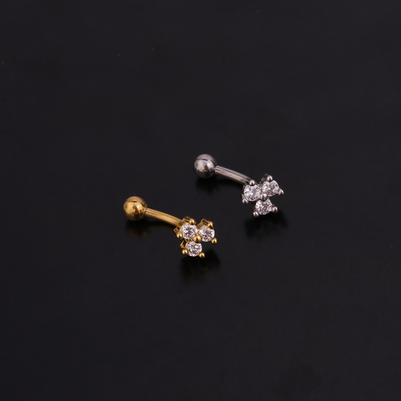 1Pc 1.2x8mm Eyebrow  Daith Snu - Eyebrow Curved Barbell recension och pris