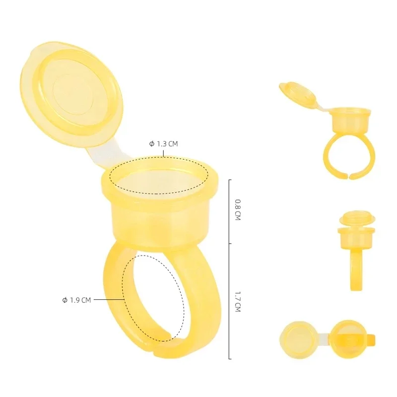 50PCS Tattoo Pigment Ink Ring  - Body Jewelry Tattoo recension och pris