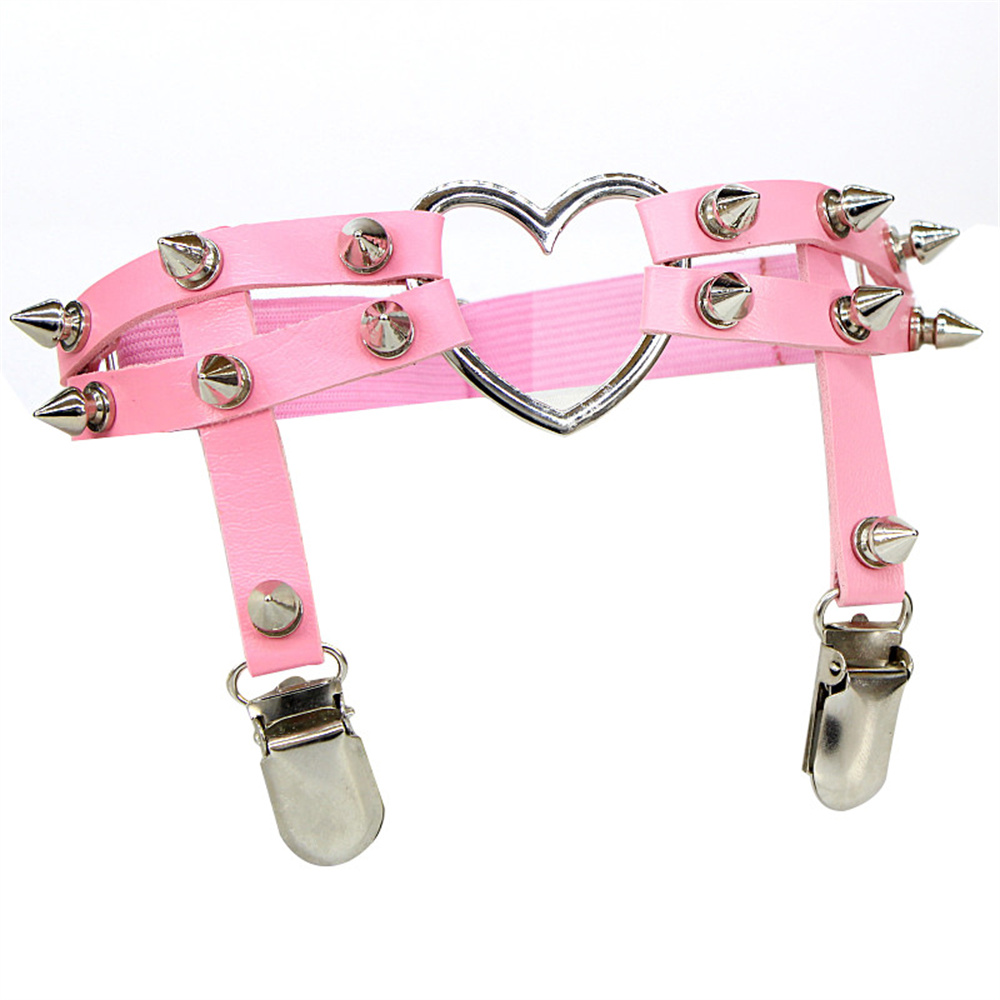 1Pcs Women Punk Goth Heart PU  - Body Jewelry Goth recension och pris