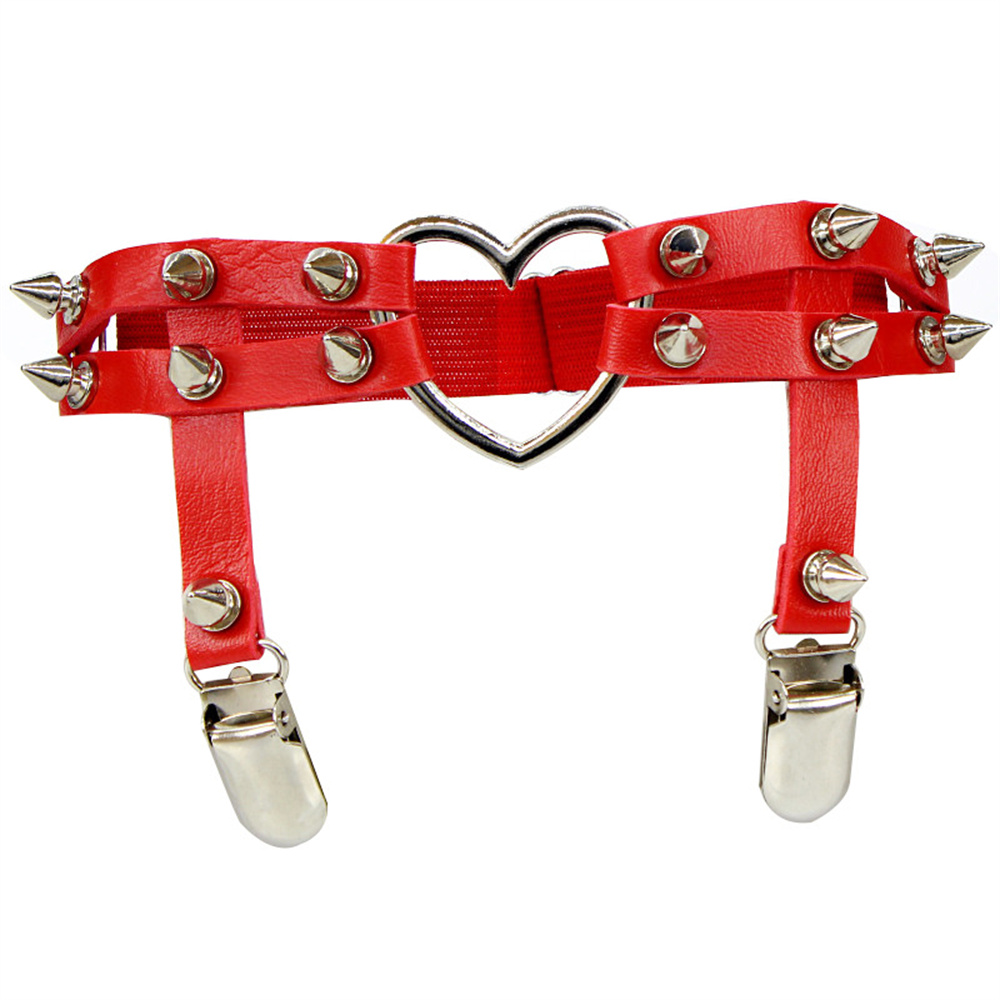1Pcs Women Punk Goth Heart PU  - Body Jewelry Goth recension och pris