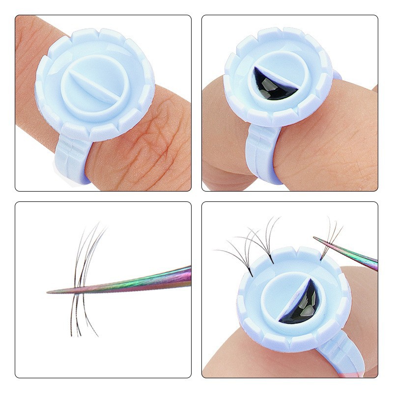 100Pcs Disposable Glue Ring Ho - Body Jewelry Tattoo recension och pris