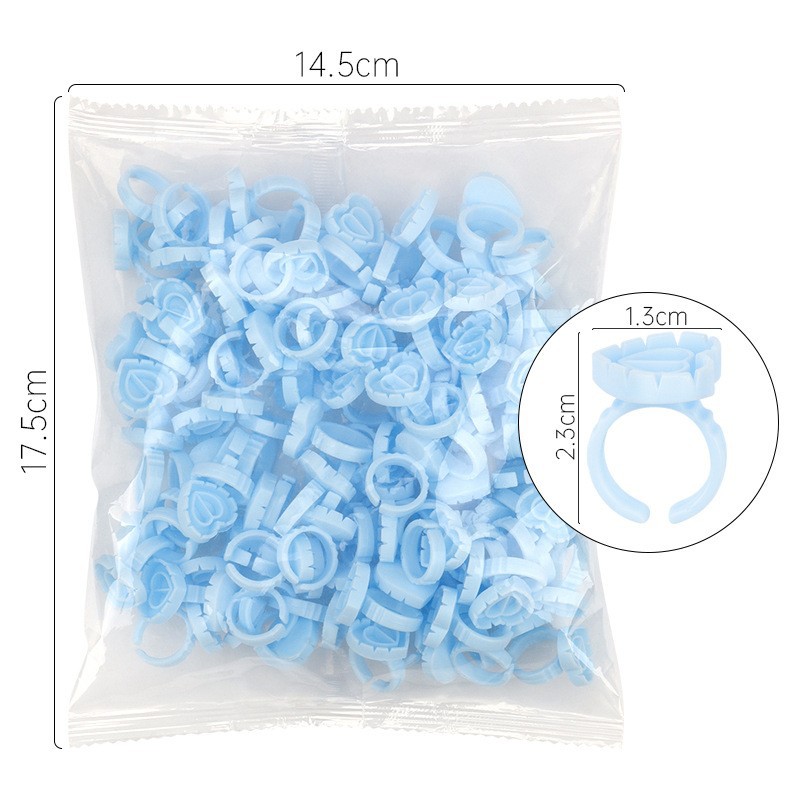 100Pcs Disposable Glue Ring Ho - Body Jewelry Tattoo recension och pris