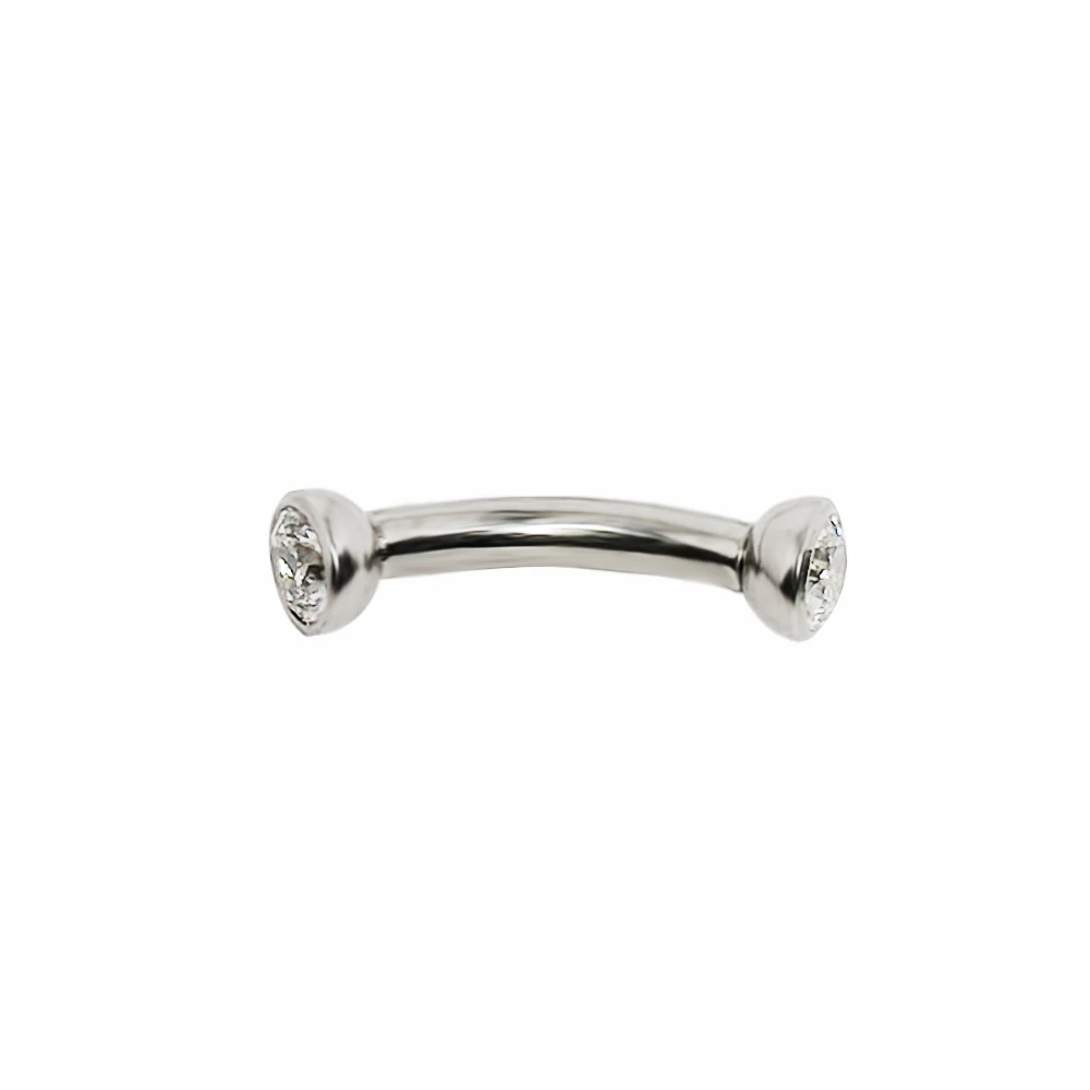 F136 Titanium Piercings Eyebro - Eyebrow Curved Barbell recension och pris