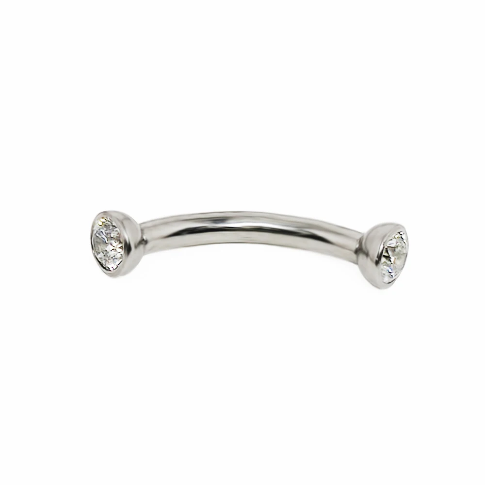 F136 Titanium Piercings Eyebro - Eyebrow Curved Barbell recension och pris