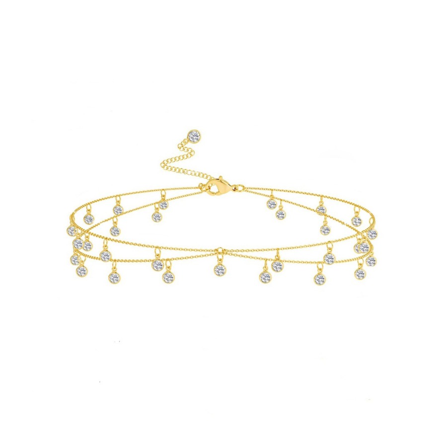 Fashion Boho Double Layer Rhin - Body Jewelry In Bulk recension och pris