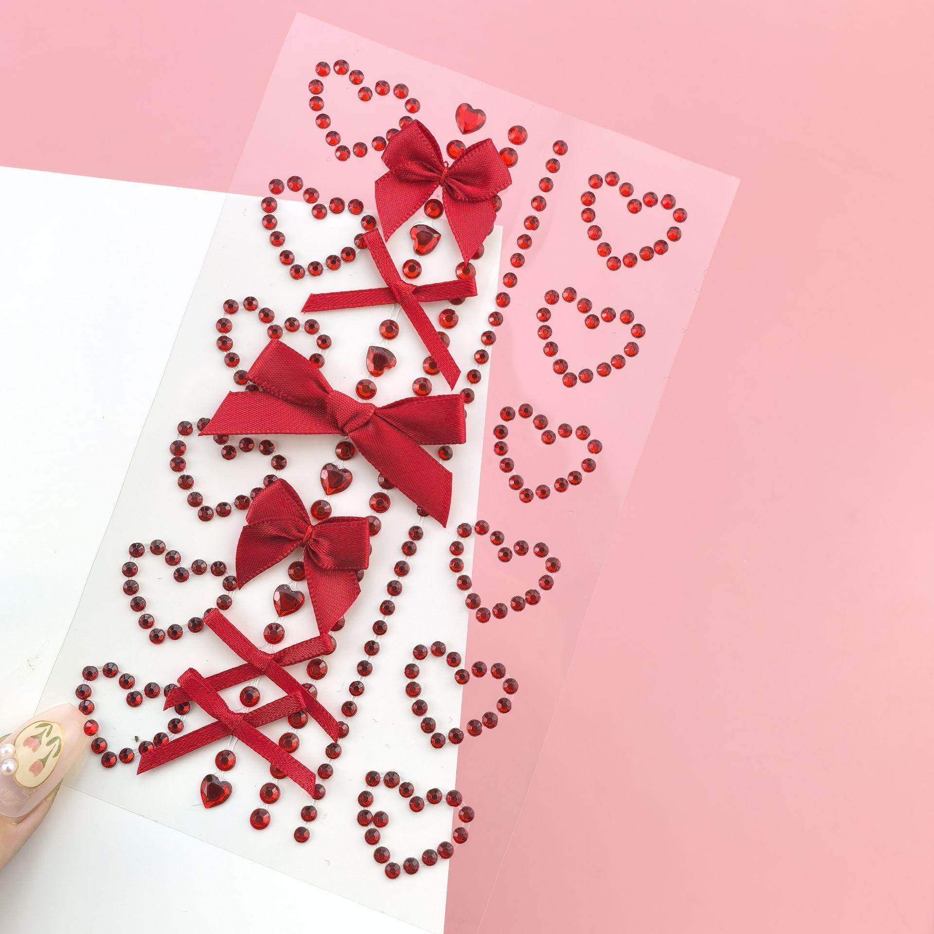 1 Sheet Red Ribbon Bow Sparkly - Body Jewelry Tattoo recension och pris