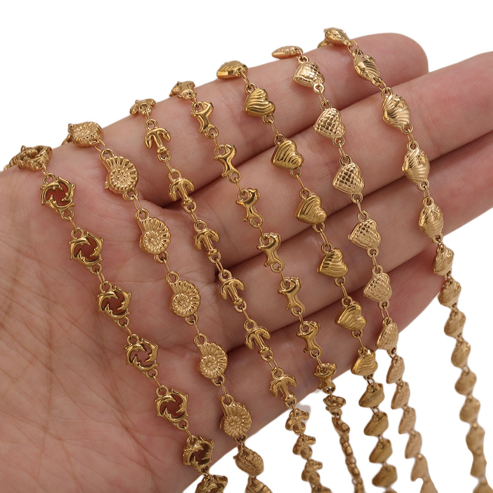 1M PVD Gold Stainless Steel He - Body Jewelry Wholesale recension och pris