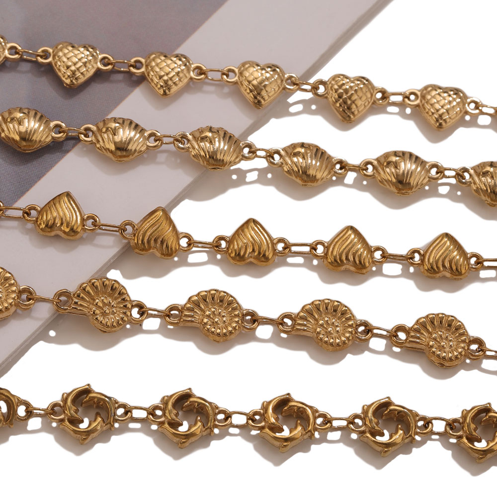 1M PVD Gold Stainless Steel He - Body Jewelry Wholesale recension och pris