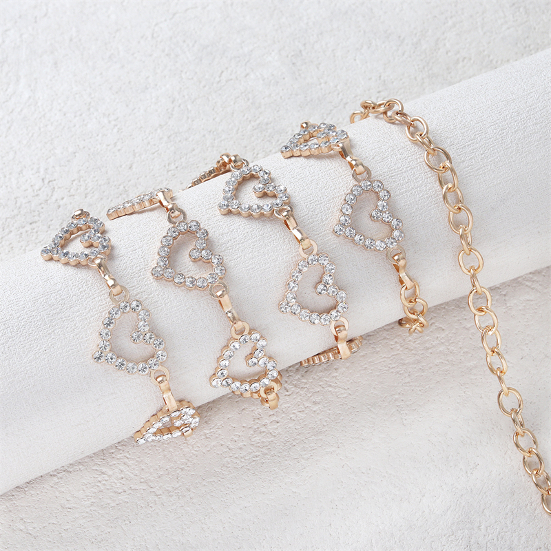 Fashion Rhinestone Heart Waist - Body Jewelry In Bulk recension och pris