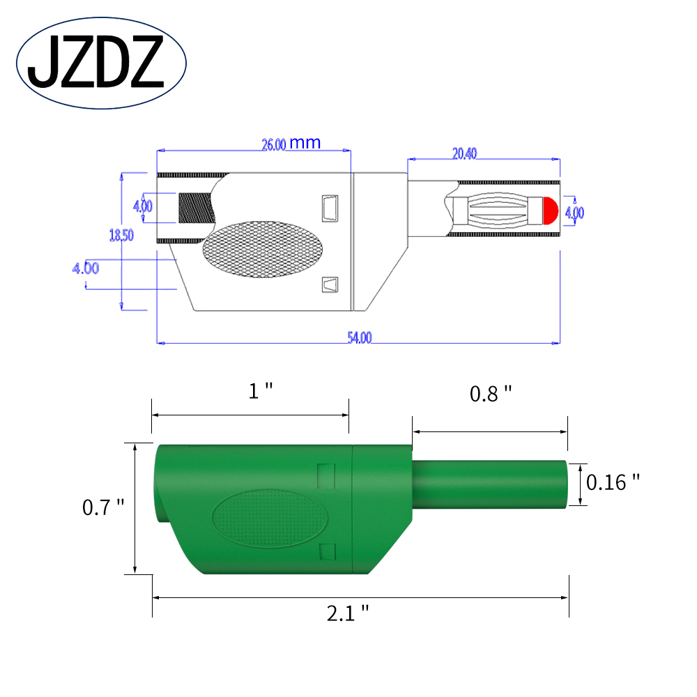 JZDZ 5PCS 4MM Banana Plug Safe - Body Jewelry 4 U recension och pris