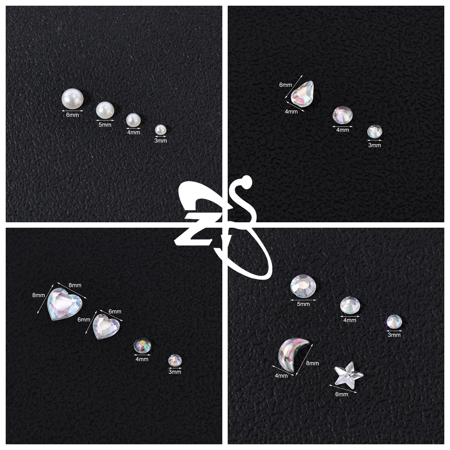 ZS 1 Set 3D Colorful Rhineston - Body Jewelry Tattoo recension och pris