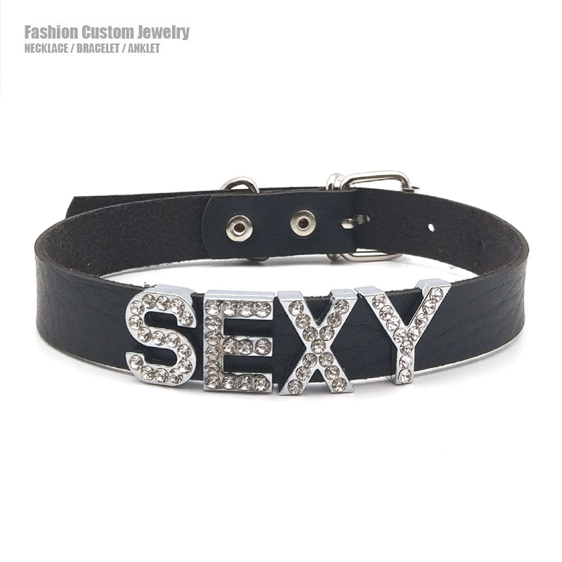 Customized Necklaces Rhineston - Body Jewelry Goth recension och pris