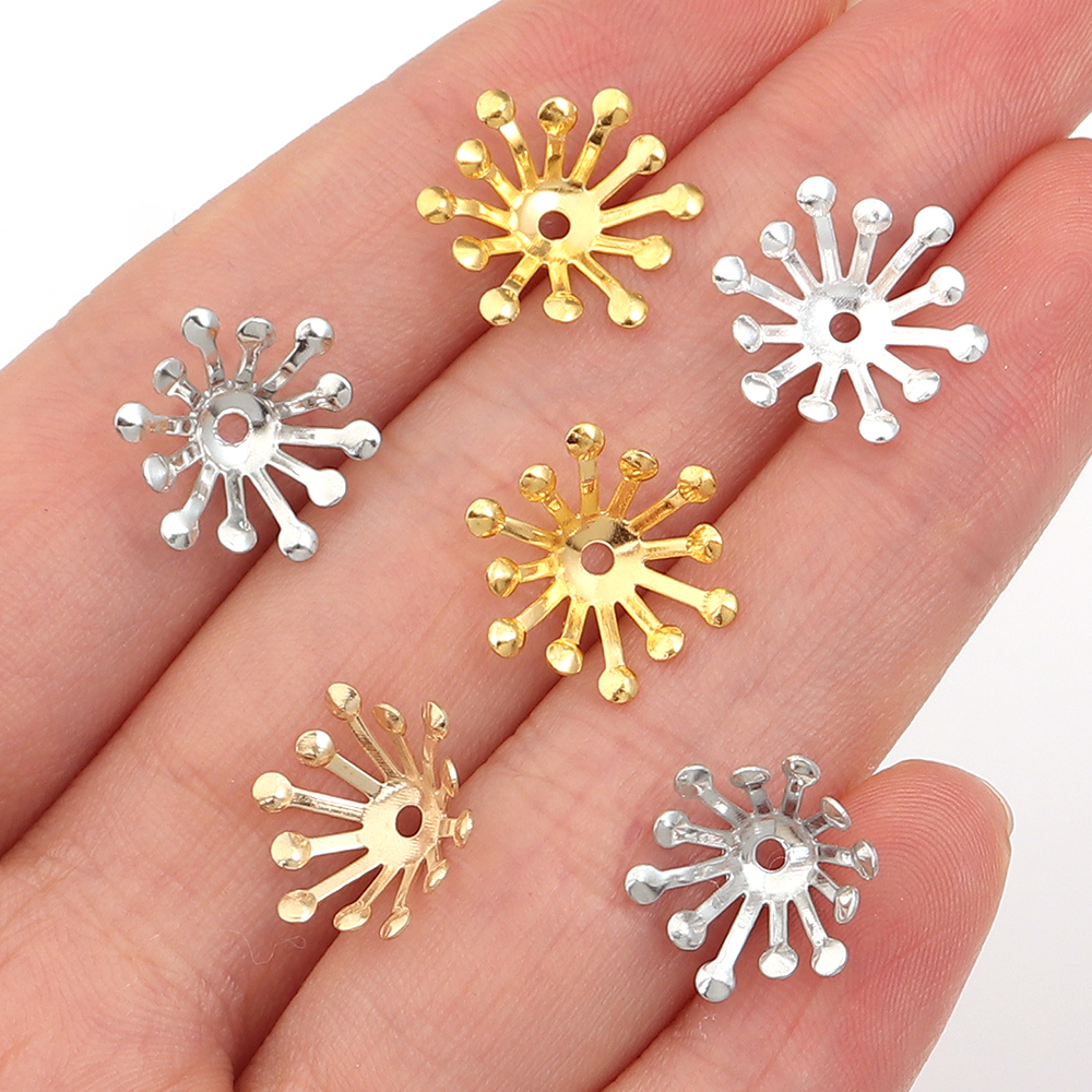 100Pcs Diameter 13MM Gold Colo - Body Jewelry Wholesale recension och pris