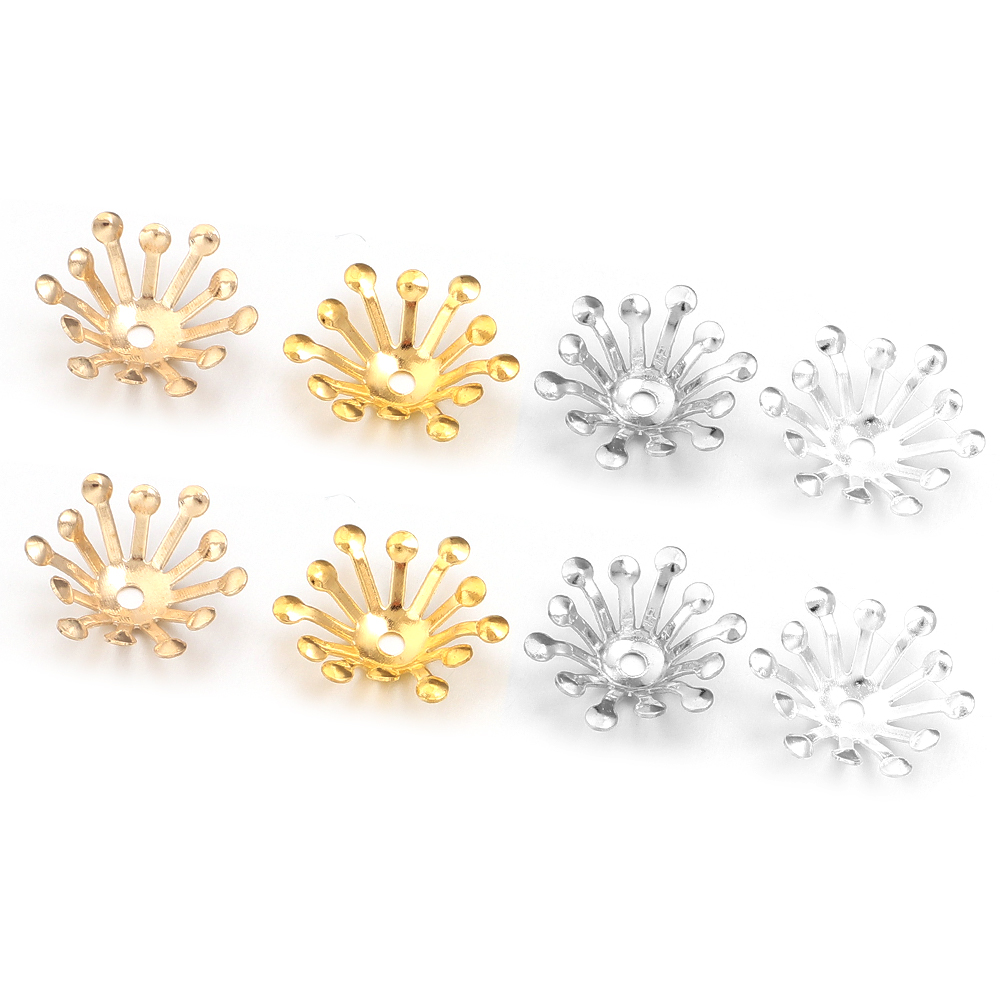 100Pcs Diameter 13MM Gold Colo - Body Jewelry Wholesale recension och pris