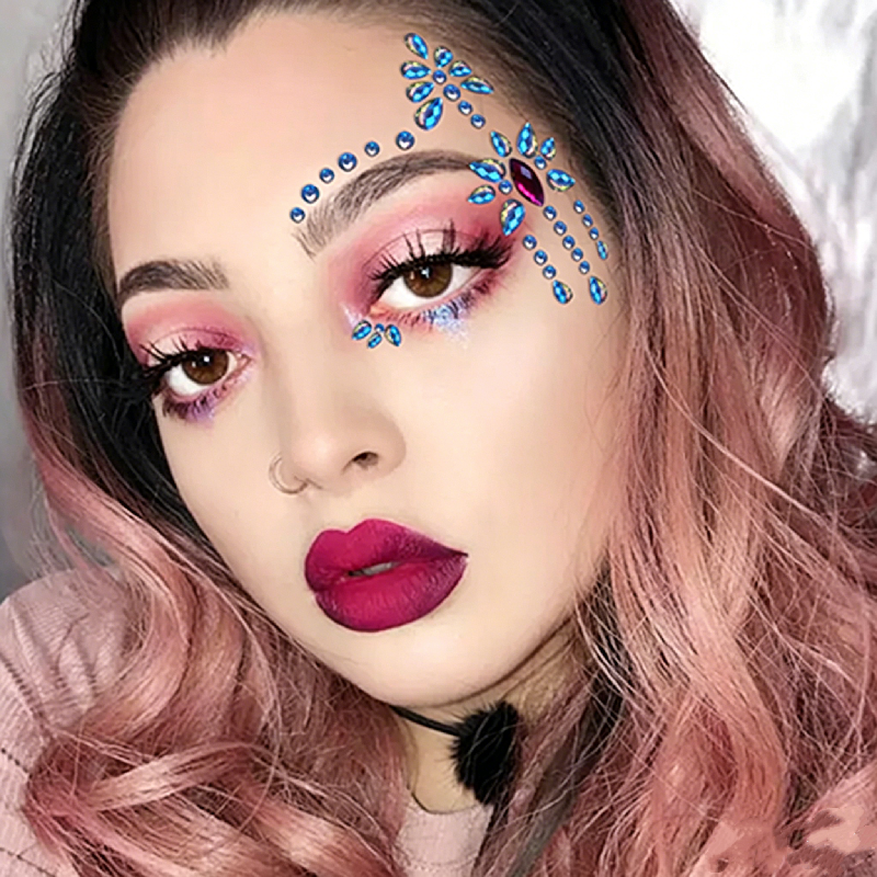 Half Face Mermaid Rhinestone S - Body Jewelry Tattoo recension och pris