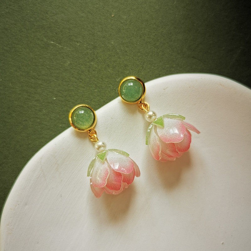 Unique Lotus Flower Drop Earri - Body Jewelry Wholesale recension och pris