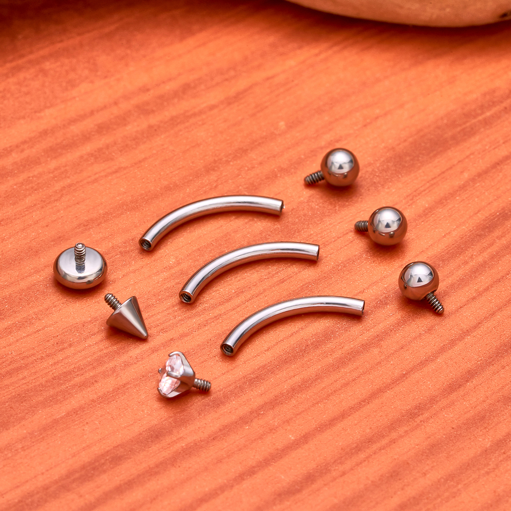 1/5PCS ASTM F136 Titanium Inte - Eyebrow Curved Barbell recension och pris