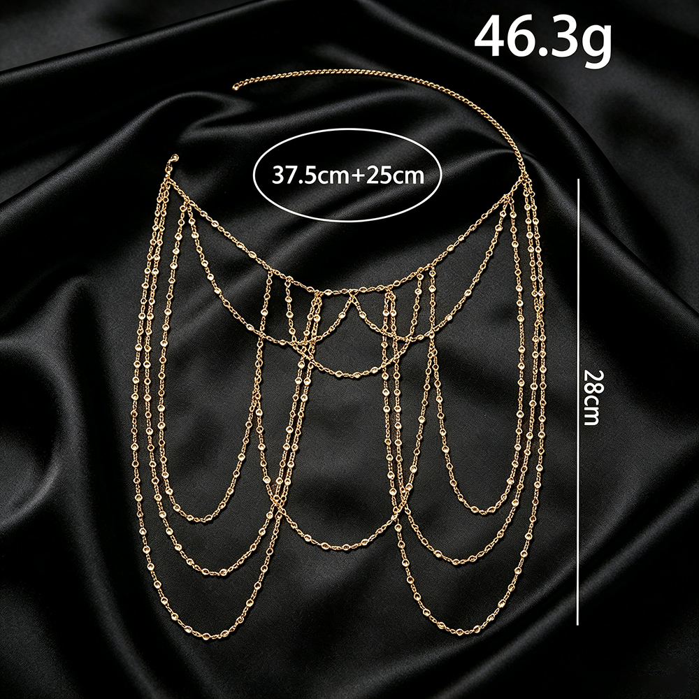 Elegant Rhinestone Shoulder Ch - Body Jewelry In Bulk recension och pris