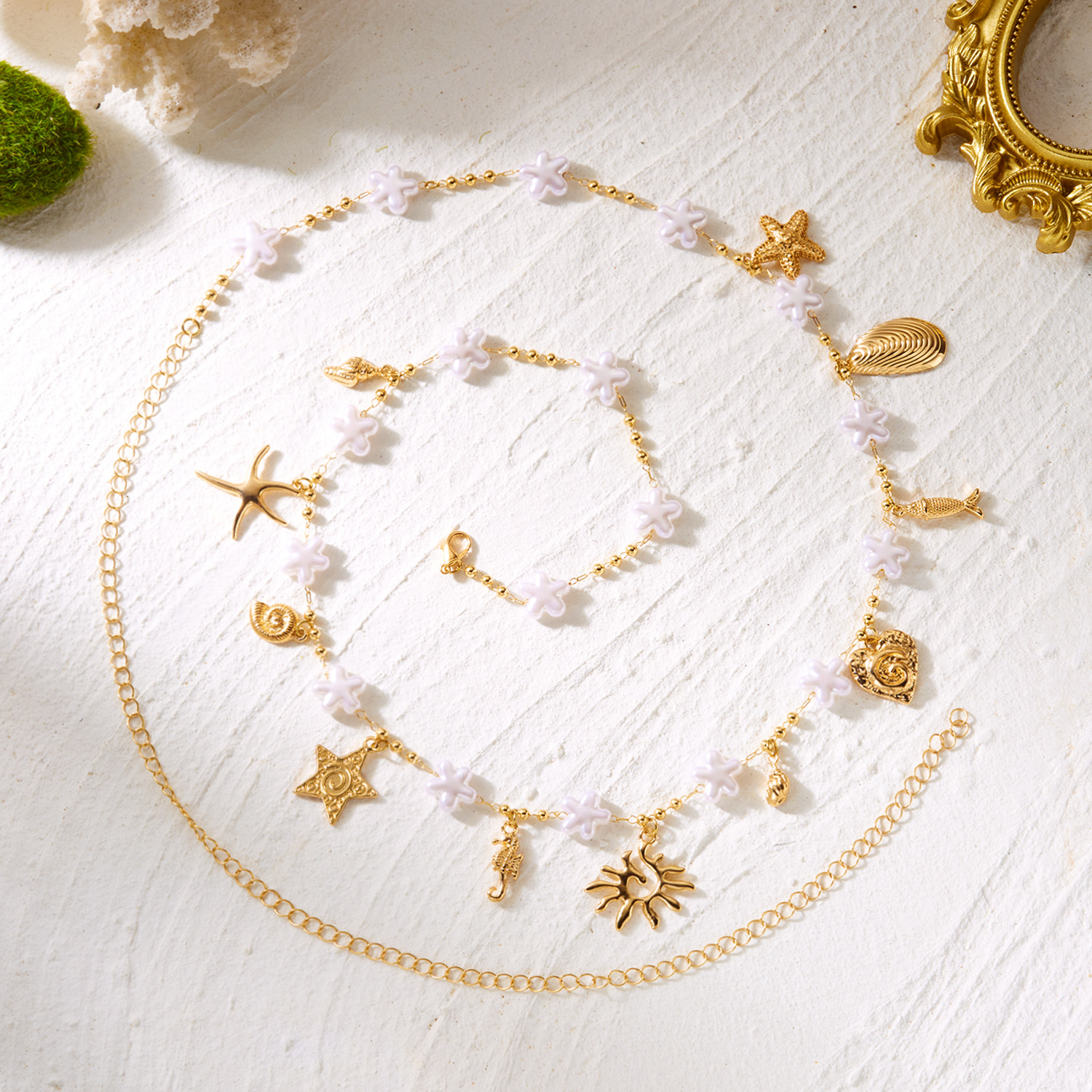 Bohemian Shell Conch Starfish  - Body Jewelry In Bulk recension och pris