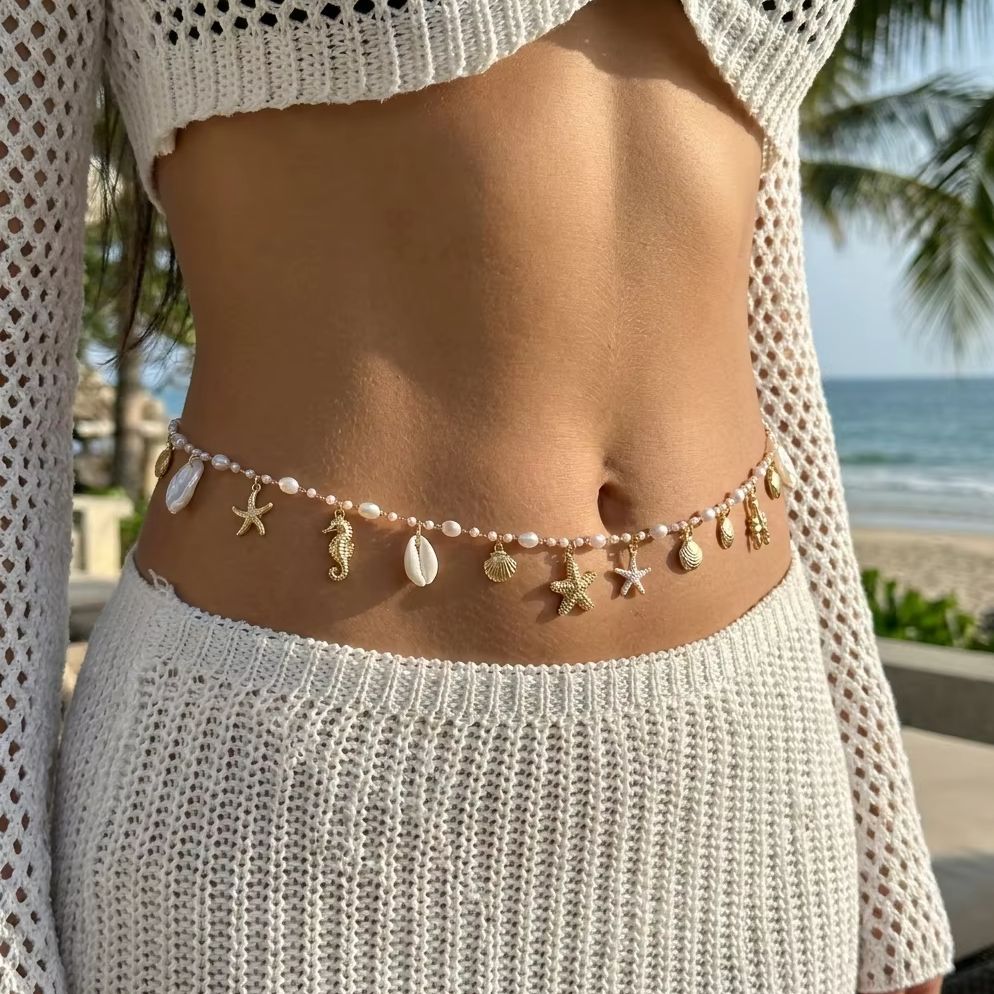 Bohemian Shell Conch Starfish  - Body Jewelry In Bulk recension och pris