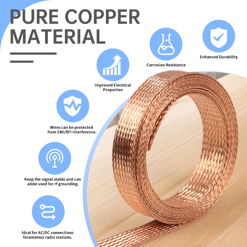 2/5/10m Copper Braided Sleeve  - Body Jewelry 4 U recension och pris