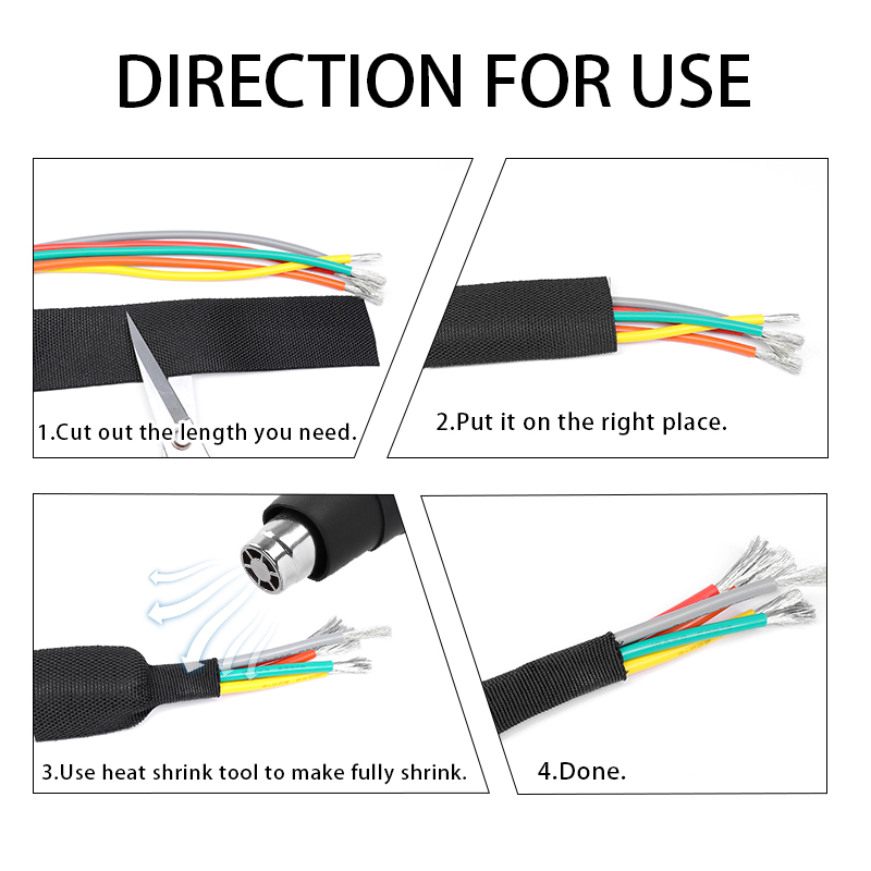 PET Braided Cable Sleeve Heat  - Body Jewelry 4 U recension och pris