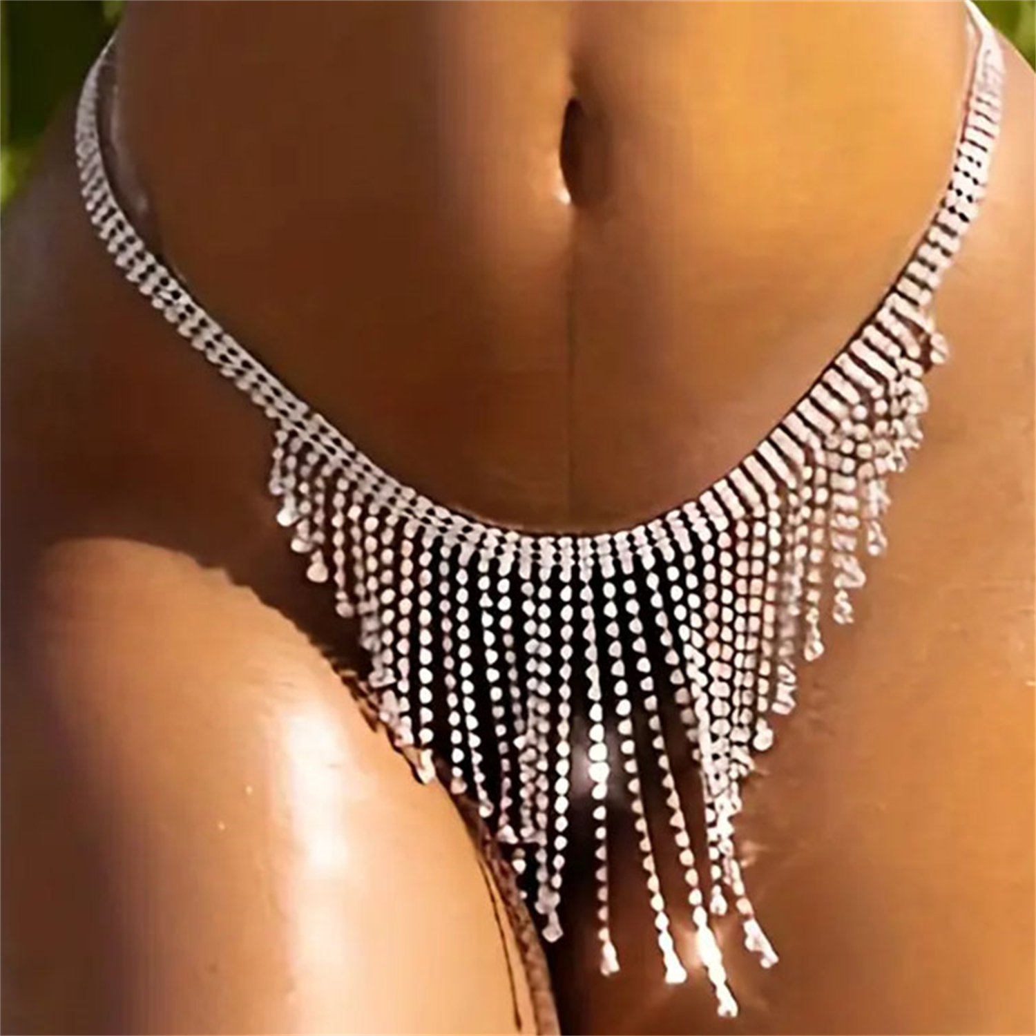 Gold Silver  Tassel Waist Chai - Body Jewelry In Bulk recension och pris