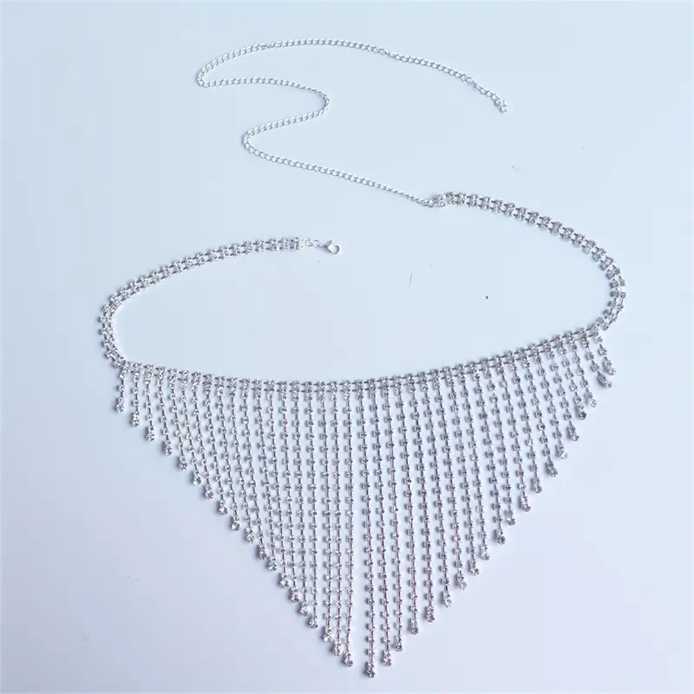 Gold Silver  Tassel Waist Chai - Body Jewelry In Bulk recension och pris